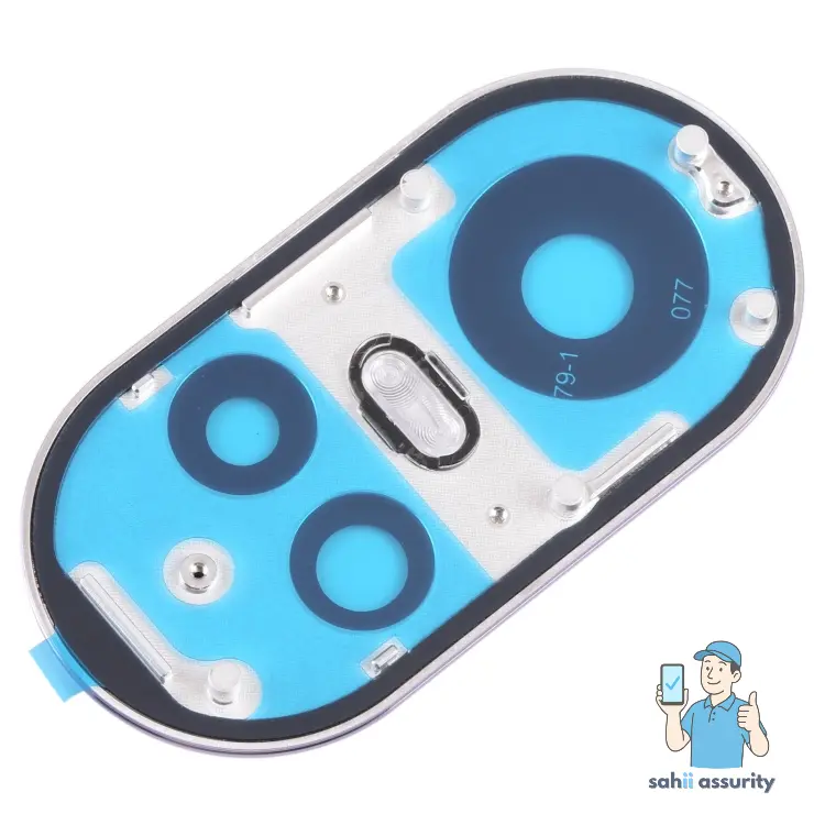 Camera Lens Glass with Frame for Oppo Reno10 5G Blue thumbnail